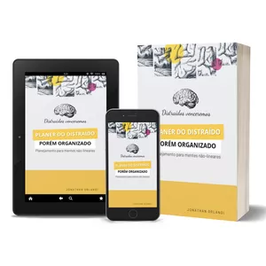 Imagem de capa para o Curso online Planner do distraído, porém organizado.
