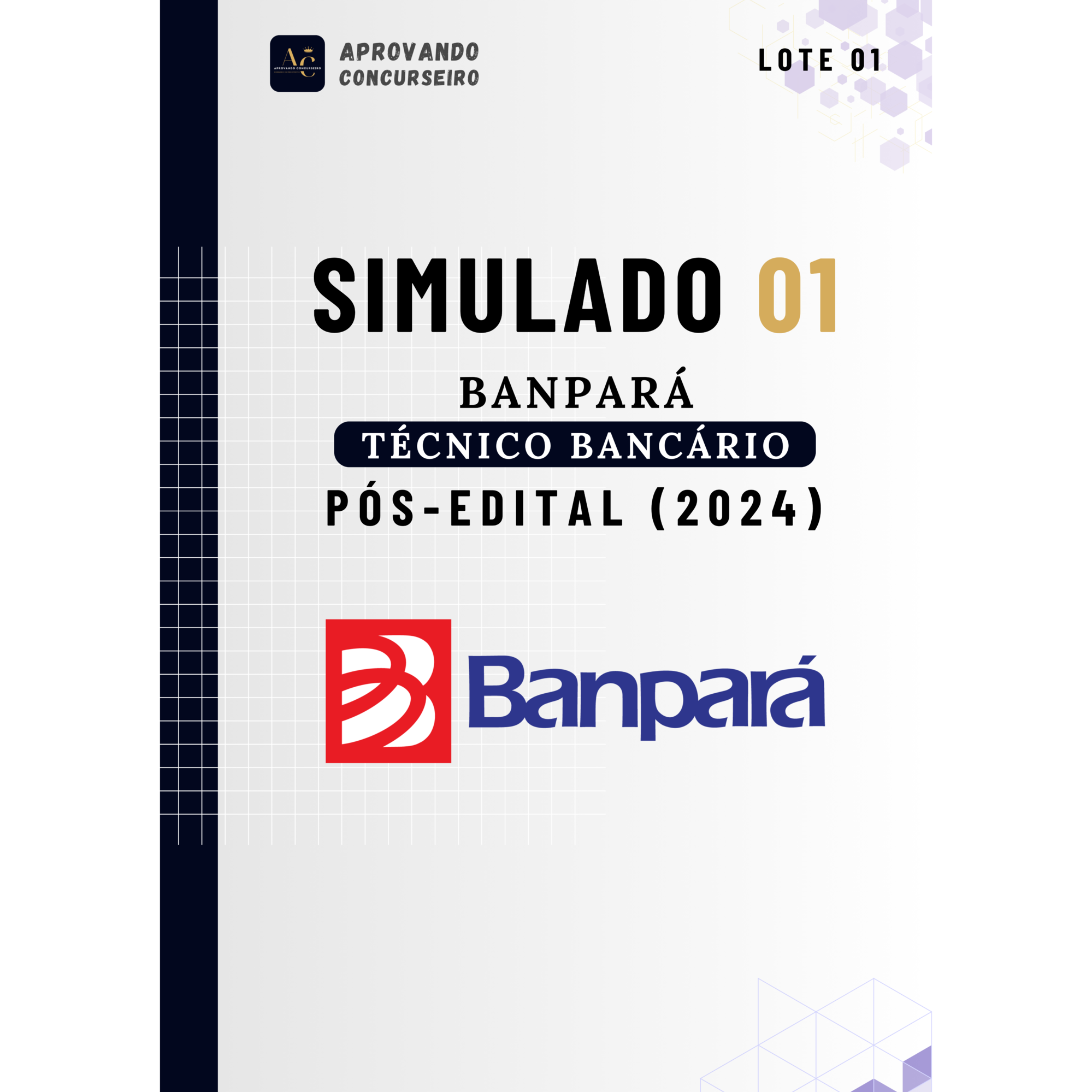 Imagem do curso 07 Simulados do Banpará - Técnico Bancário (Pós edital 2024)