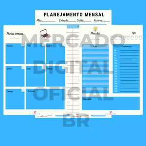 Imagem de capa para o Ebook Planner Mercado Digital Oficial Br