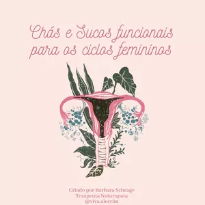 Imagem de capa para o Ebook Ginecologia Natural: um caminho de cura através das ervas e da alimentação cíclica