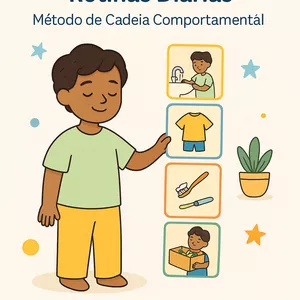 Imagem de capa para o Curso online 📘 Introdução ao Kit Visual de Rotinas Diárias – Método de Cadeia Comportamental