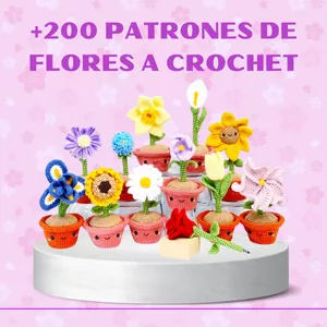 Imagen de portada para Ebook Ebook "Flores A Crochet PREMIUM" 