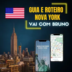 Imagem de capa para o Ebook Guia e Roteiro de Nova York - Vai com Bruno