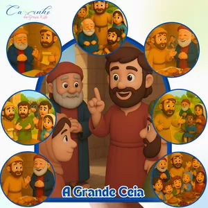 Imagem de capa para o Ebook Luva de História - A Grande Ceia