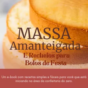 Imagem de capa para o Ebook Receitas de Massa Amanteigada e Recheios 