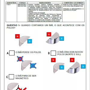Imagem de capa para o Ebook Atividade Adaptada- Campo Magnético