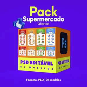 Imagem de capa para o Curso online Pack Ofertas Supermercado (.PSD EDITÁVEL)
