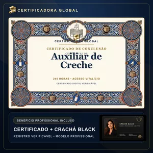 Imagem do curso 🔥 BOLSA 100% [APLICADA] - [MATRÍCULA] CURSO DE FORMAÇÃO EM AUXILIAR DE CRECHE - ACESSO VITALÍCIO - CRACHÁ BLACK + REGISTRO - CASHBACK R$ 25 - BÔNUS APOSTILA EXTRA - CG