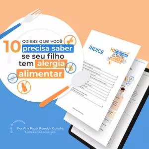Imagem de capa para o Ebook 10 Coisas que você precisa saber se seu filho tem alergia alimentar