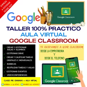 Imagen de portada para Curso online Google Classroom 2022