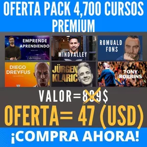 Imagen de portada para Curso online Pack Premium 6,300 Cursos