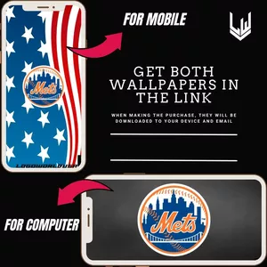 Imagem principal do produto NEW YORK METS - Wallpaper for cell phone + computer