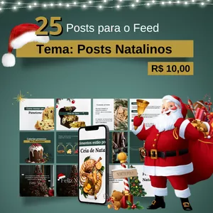 Imagem de capa para o Ebook 25 posts Natalinos