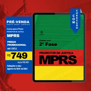Imagem do curso MPRS | 2ª fase COM CORREÇÃO