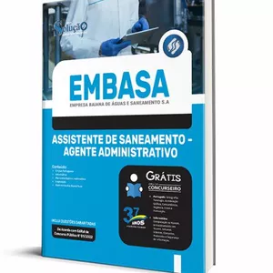 Imagem de capa para o Curso online Livro Completo  EMBASA 2022 - Assistente de Saneamento - Agente Administrativo