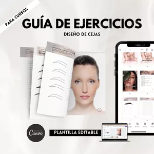 Imagen de portada para Ebook Guía de Ejercicios de Diseño de Cejas.
