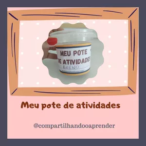 Imagem de capa para o Ebook Meu pote de atividades