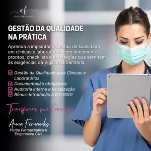 Imagem de Gestão da Qualidade na Prática: Clínicas e Laboratórios  criado por Anna Fernandes na hotmart