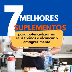 Imagem de capa para o Ebook OS 7 MELHORES SUPLEMENTOS PARA EMAGRECIMENTO E HIPERTROFIA