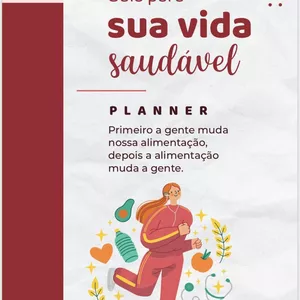 Imagem de capa para o Ebook Planner  - Guia para a sua mudança de estilo de vida saudável.