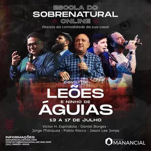 Imagem de capa para o Curso online Escola do Sobrenatural Covil de Leões e Ninho de Águias
