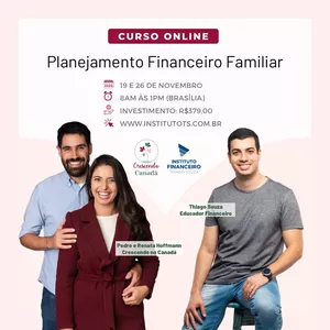 Imagem de capa para o Curso online Planejamento Financeiro Familiar - Crescendo no Canadá