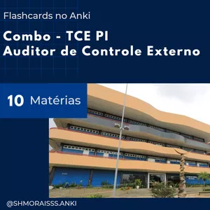Imagem de capa para o Curso online Flashcards - Combo TCE PI