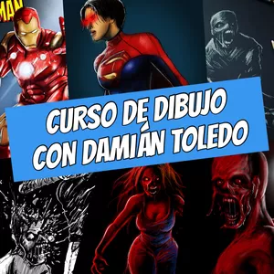 Imagen de portada para Curso online Curso de Dibujo desarrolla tu estilo y aprende a dibujar rápido con Damián Toledo 