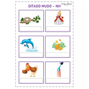 Imagem de capa para o Ebook Ditado mudo - sílabas complexas