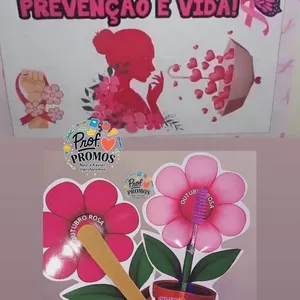 Imagem de capa para o Ebook Painel Outubro Rosa + Lembrancinha ✨