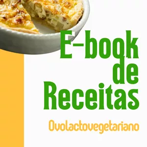 Imagem de capa para o Ebook Livro de Receitas Ovolactovegetáriano