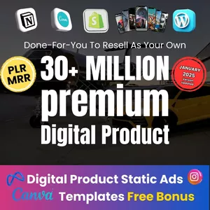 Cover image for Ebook More than 30 million digital products for reselling with DPP MRR