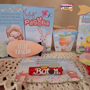 Imagem de capa para o Ebook 🐰 🌈Kit Lembrancinha Páscoa