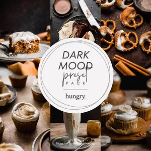 Cover image for Online course Dark Mood Presets for Food Photography (Pack of 6!)