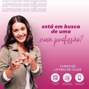 Imagem principal do produto  CURSO COMPLETO DE LIFTING DE CÍLIOS ( Lash Lifting)