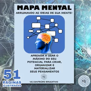 Imagem de capa para o Ebook MAPA MENTAL. Arrumando as ideias de sua mente!