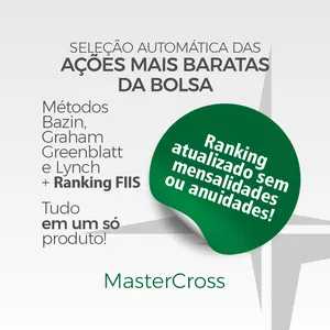 Imagem de capa para o Ebook Ações mais Baratas de Hoje | Lista Sempre Atualizada | MasterCross