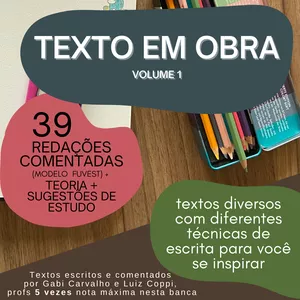 Imagem de capa para o Ebook Texto em Obra - Volume 1