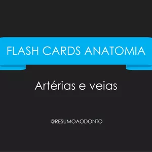 Imagem de capa para o Ebook Flash cards - Artérias e Veias