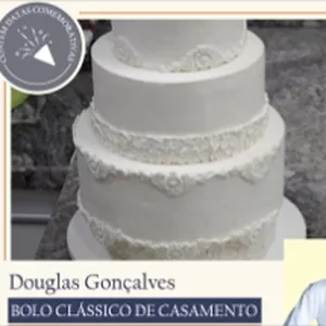 Imagem de capa para o Curso online BOLO CLÁSSICO DE CASAMENTO