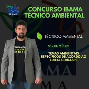 Imagem principal do produto Concurso IBAMA Técnico Ambiental Temas Ambientais Específicos