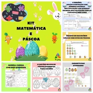 Imagem de capa para o Ebook Páscoa com Matemática 