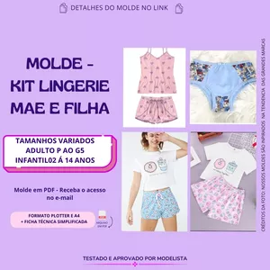 Imagem de capa para o Curso online MOLDE KIT PIJAMA MÃE E FILHA