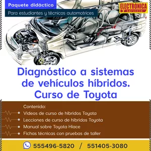 Imagen de portada para Curso online Diagnóstico a sistemas de vehículos híbridos. Curso de Toyota