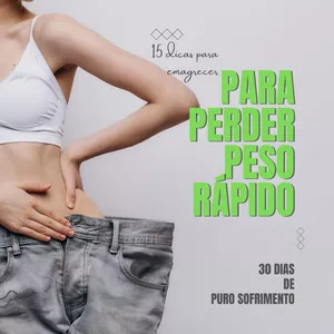 Imagem de capa para o Ebook Dicas de emagrecimento em 30 dias 