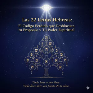 Imagen de portada para Curso online Las 22 Letras Hebreas: El Código Perdido que Desbloquea tu Propósito y Tu Poder Espiritual