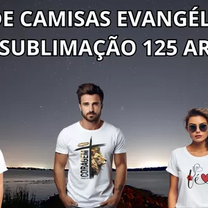Imagem de capa para o Ebook Pack de Camisas Evangélicas Para Sublimação    