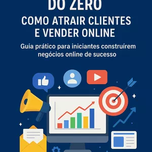 Imagem de capa para o Ebook Marketing Digital do Zero: Como Atrair Clientes e Vender Online