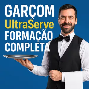 Imagem de Garçom UltraServe – Formação Completa  criado por Curso Completo Com Certificado na hotmart