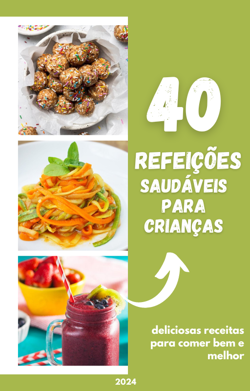 E-book 40 Refeições Saudáveis para Crianças por Thaís Carvalho